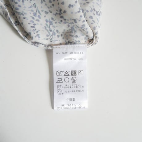 2025SS IENA / ミュゲットパターンピンタック フリルノースリーブ / 25051900103020 2602-2134