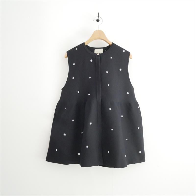 UNITED ARROWS エンブロイダリー ビーズ ニットベスト 15181061864 2