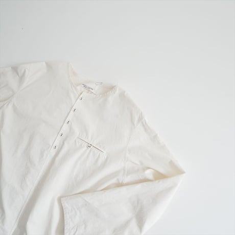 atelier naruse cotton henry neck shirt na-t02065 2606-0287