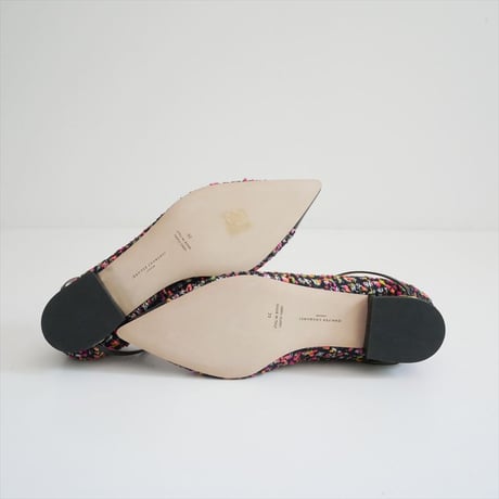 Drawer別注 JENNIFER CHAMANDI TWEED MULTI ツイードストラップシューズ 2608-2129