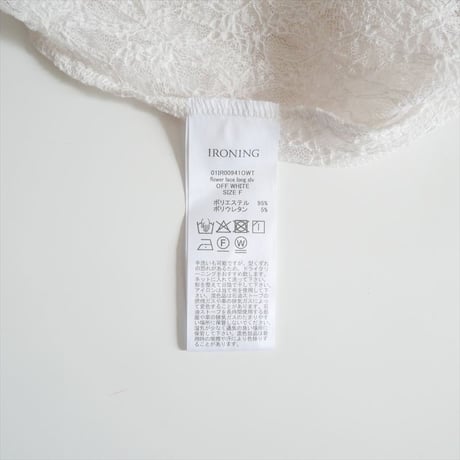 人気完売品 FRAMeWORK購入品 IRONING flower lace ロングスリーブ 2607-0719