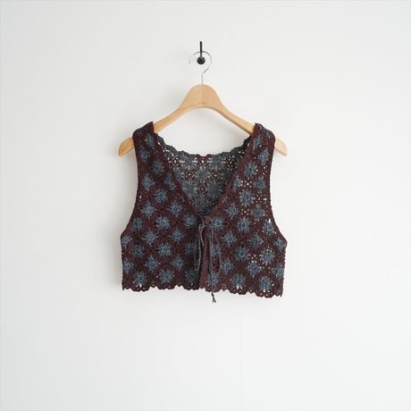 2025SS / 未使用 / JOICEADDED / Embroidered Knitted Vest / J251VT02 / 2602-2066