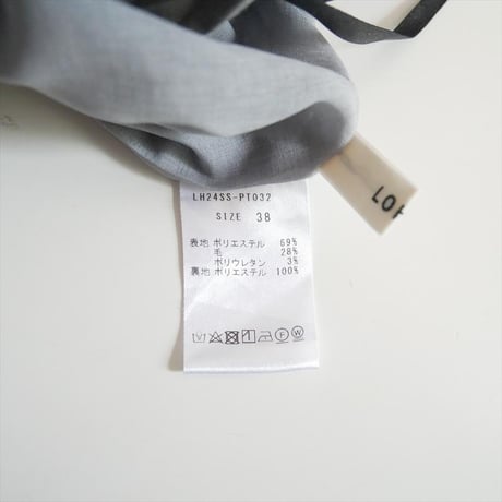 人気完売品 LOHEN PLEATS TACK STRAIGHT PANTS LH24SS-PT032 2607-2111