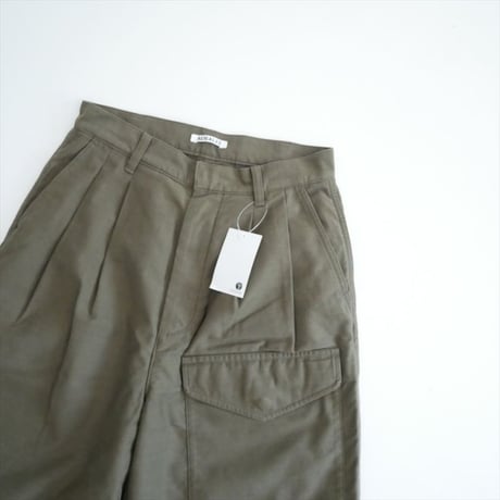 2025AW AURALEE WASHED SATIN CARGO PANTS A25AP02BP 2605-0943