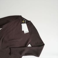 人気完売品 未使用 edit & co. Mixed Rib Knit Pullover KR-0103 2607-0337