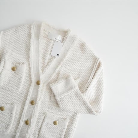継続販売型・人気完売品 Whim Gazette TWEEDYニットジャケット WGZ1041107A0007 2604-2083