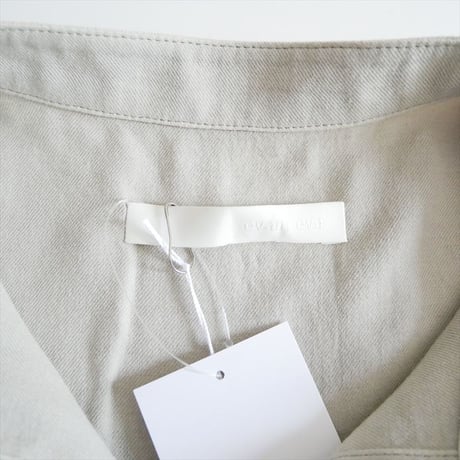 2025AW・人気完売品 evam eva cotton wool band collar shirt E253T165 2604-1245