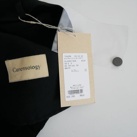 継続販売品 未使用 Curensology プレーンツータックパンツ 104098 2610-0613