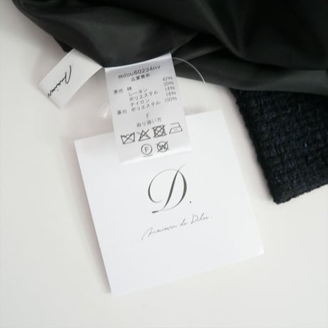 継続販売品 maison de Dolce. 2wayツイードジャケット mdou60234 2609-0747