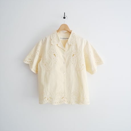 THE SHINZONE PAISLEY OPEN COLLAR SHIRT 24MMSBL04 2607-1207