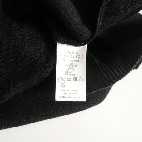 STUDIO NICHOLSON MERINO KNIT VEST FOSS SNW-783 2604-0011