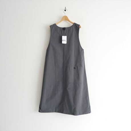 2025AW 未使用 MHL. HAIRLINE COTTON WOOL DRESS 595-5256200 2610-2135