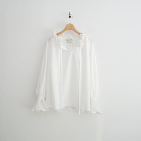 UNITED ARROWS レースプリーツ フリル ブラウス 15211991488 2605-2060