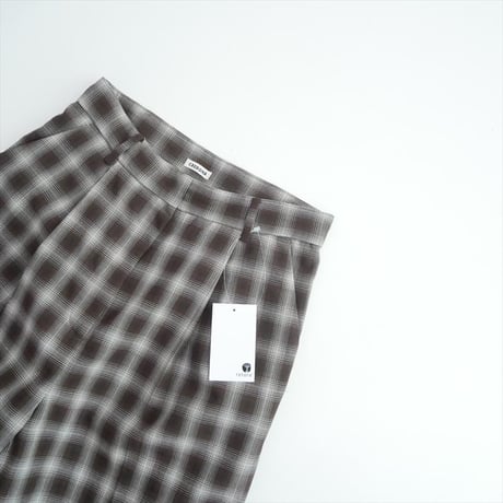 2025AW CREDONA SHEER CHECK TROUSER 1425420325-0 2609-0507