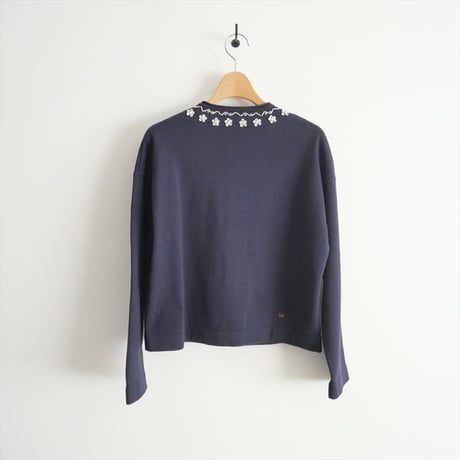 45R  ビーズ刺繍度詰ニットソーのカーディガン / 70380091 / 2406-0346