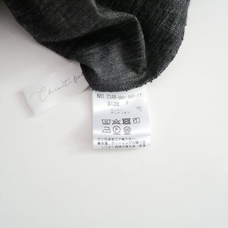 charmantsac デニムセットアップ シャツ 23AW-denimshirt 2604-1237