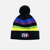 714 Pom Beanie (Black)