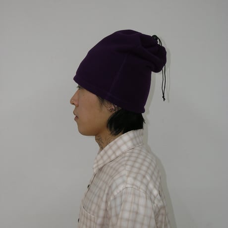 Plada Fleece Neck Warmer Beanie (Purple)