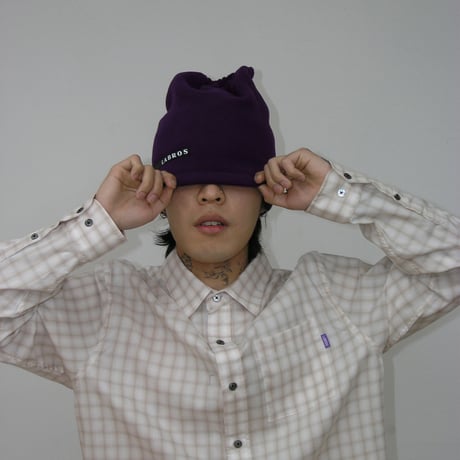 Plada Fleece Neck Warmer Beanie (Purple)