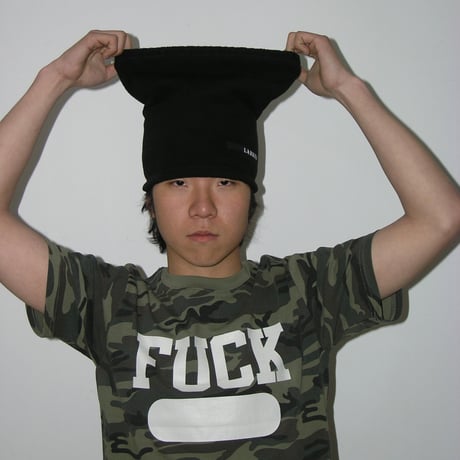 Plada Fleece Neck Warmer Beanie (Black)