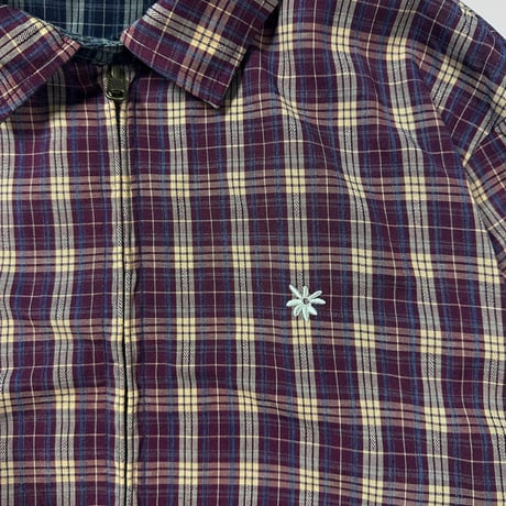 Plaid Buena Jacket (Navy/Wine)