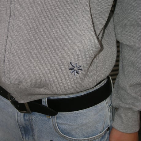 Thermal Indian Hoodie Zip Up (Grey)