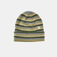 Symbol Logo Stripe Beanie (Olive)