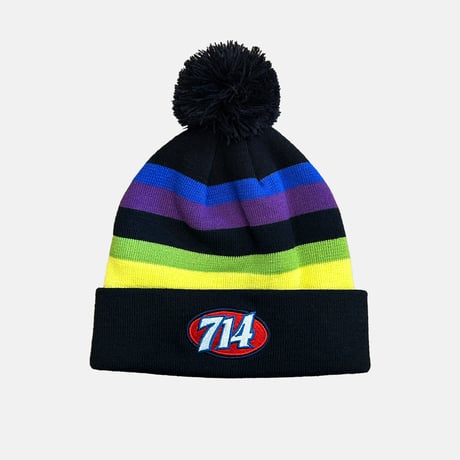 714 Pom Beanie (Black)