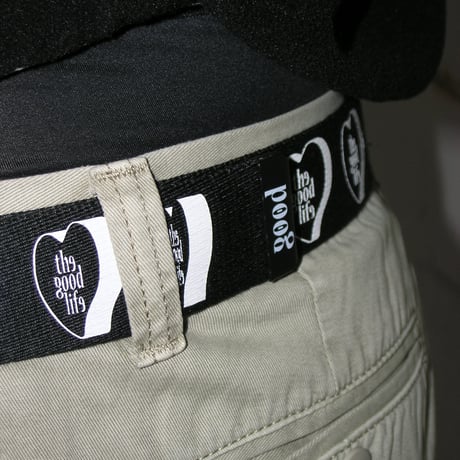 Heart Logo Canvas Belt (Black)