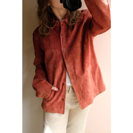 red leather jacket