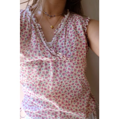 pink butterfly tank top