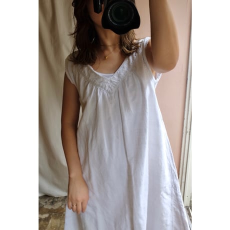 France antique linen one-piece
