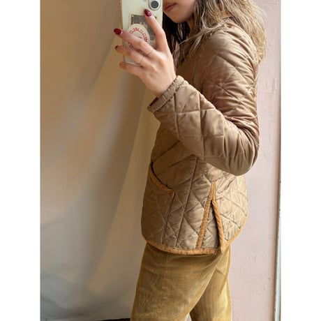 olive quilting jacket