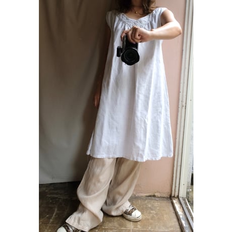 France antique linen one-piece