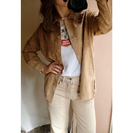 light brown leather jacket