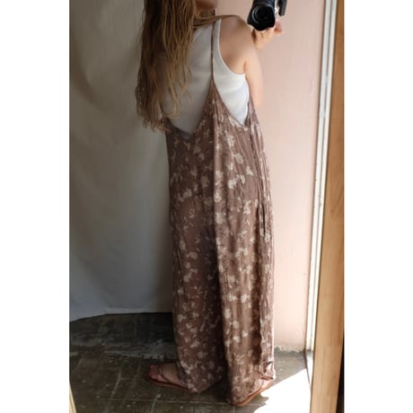 brown flower overall