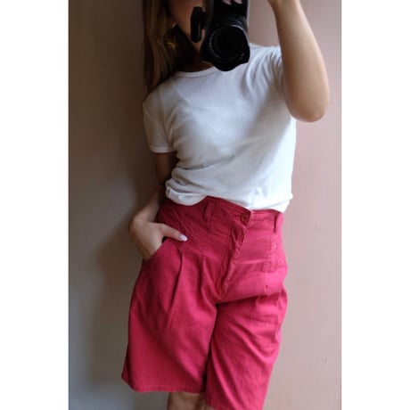 wine red half pants