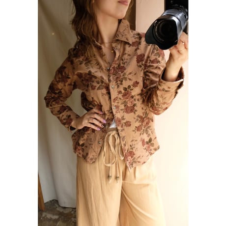 beige west ribbon pants