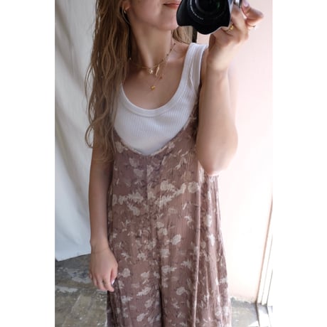 brown flower overall