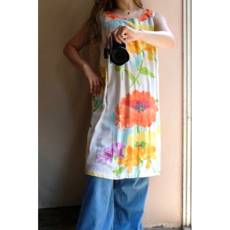 colorful flower one-piece