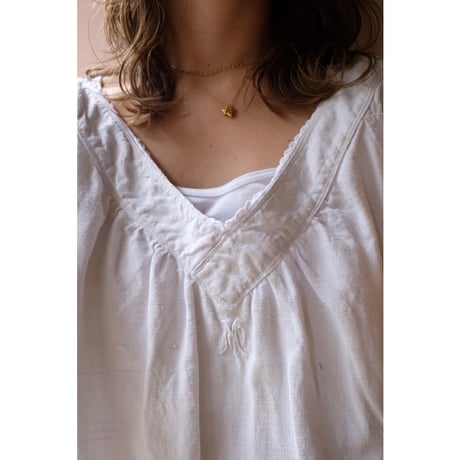 France antique linen one-piece