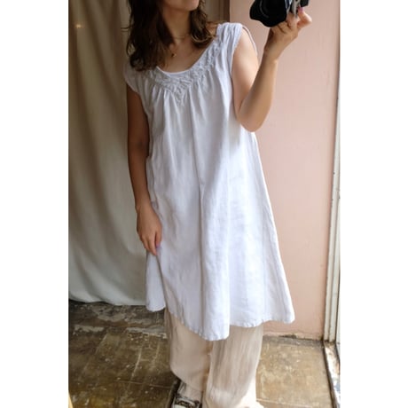 France antique linen one-piece