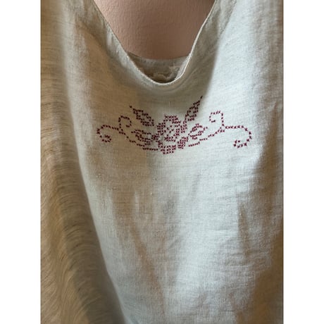 handmade cross-stitch tank top