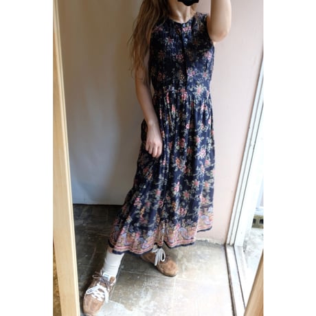 black flower one-piece