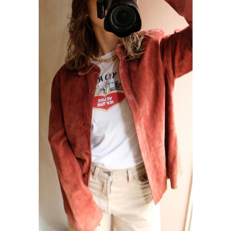 red leather jacket