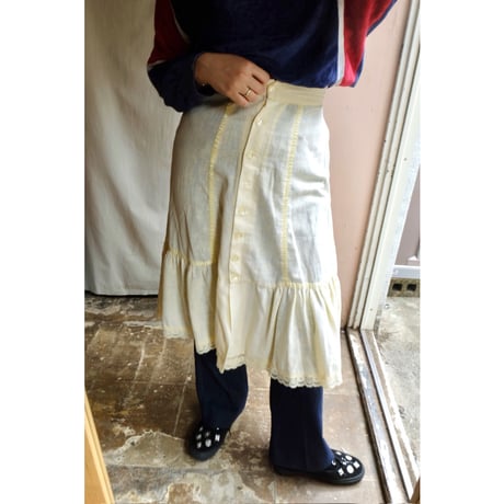 vintage lemon yellow skirt