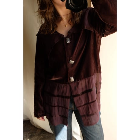 80's brown sheer cardigan