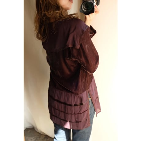 80's brown sheer cardigan