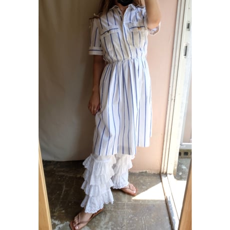 blue stripe one-piece
