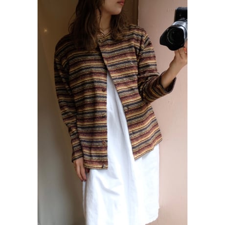 border knit cardigan